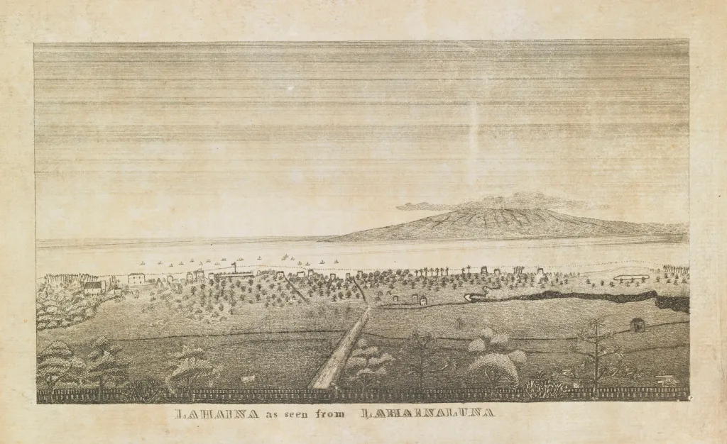 Lahaina as seen from Lahainaluna (Maui).